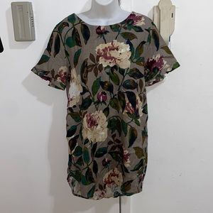 Zaful linen floral dress with pockets